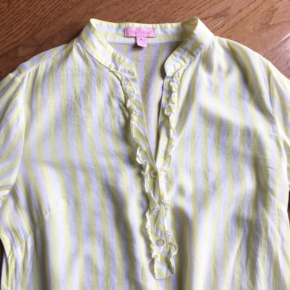 Lilly Pulitzer Striped Drop Waist Tunic Dress Top - Picture 4 of 6